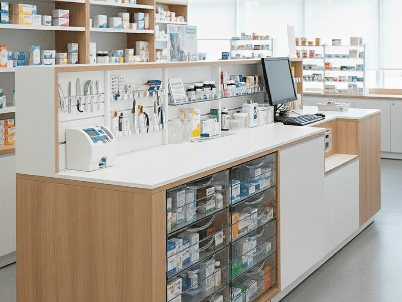 藥局櫃台設計|藥局規劃 (2)